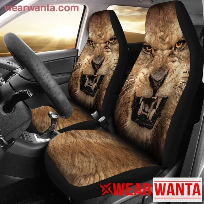 Angry Lion Face Car Seat Covers LT03-Gear Wanta