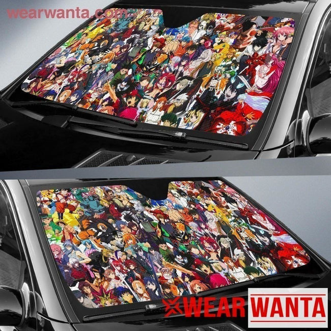 Anime Characters Car Sun Shade NH08-Gear Wanta