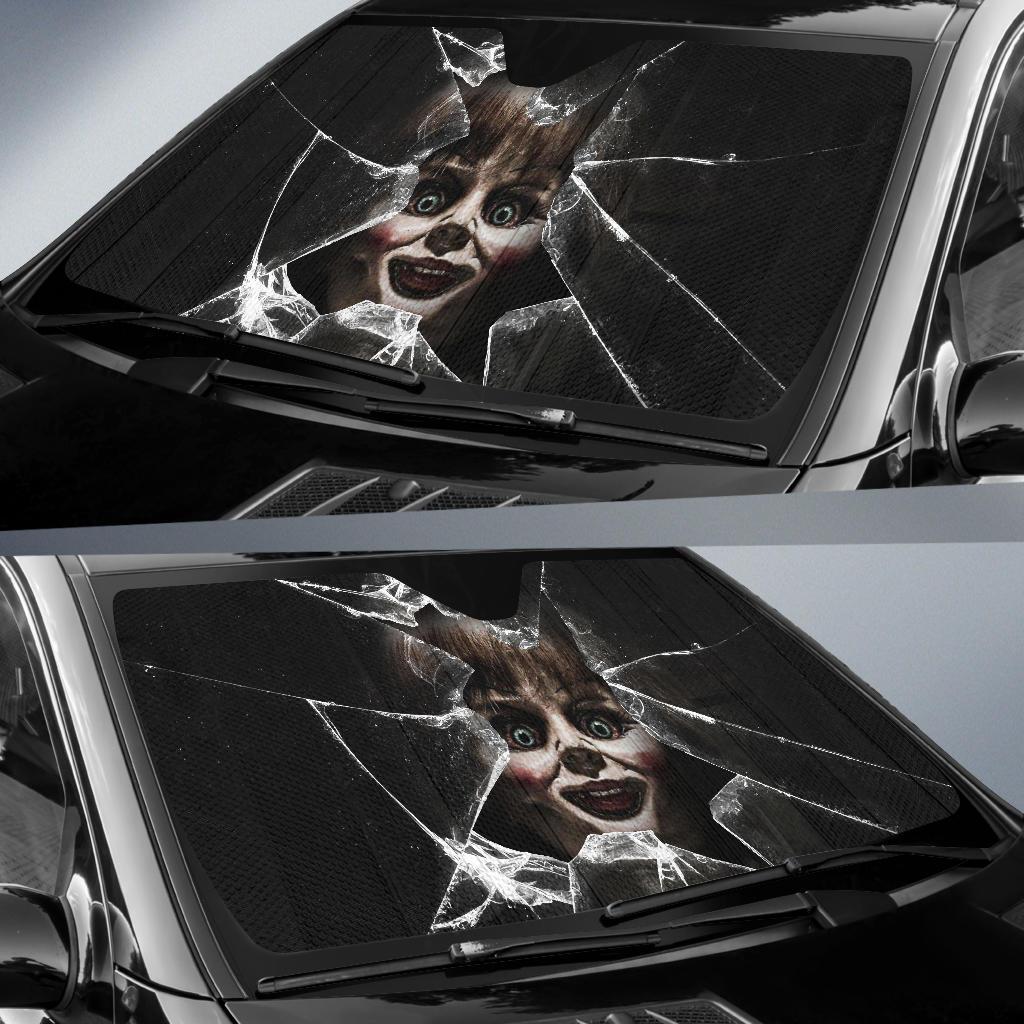 Annabelle Car Car Sun Shade Horror Windshield Broken-Gear Wanta