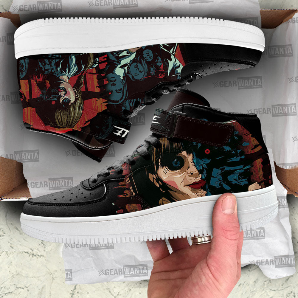Annabelle Shoes Air Mid Custom Sneakers For Horror Fans-Gear Wanta