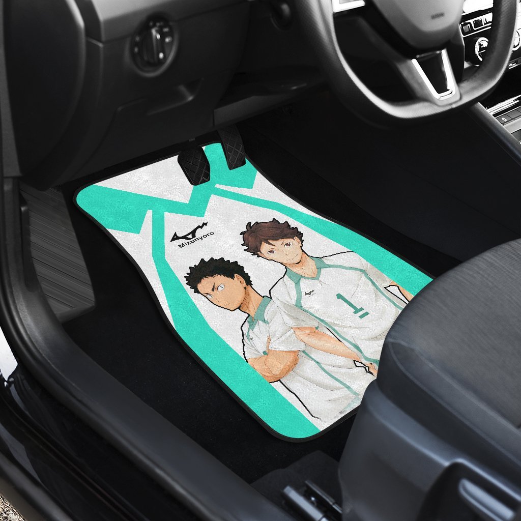Aoba Johsai High Haikyuu!! Uniform Style Car Floor Mats Gift For Cute Fan Anime-Gear Wanta