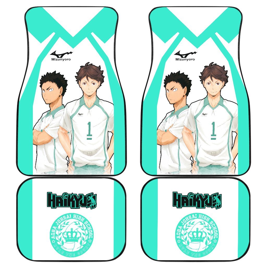 Aoba Johsai High Haikyuu!! Uniform Style Car Floor Mats Gift For Cute Fan Anime-Gear Wanta