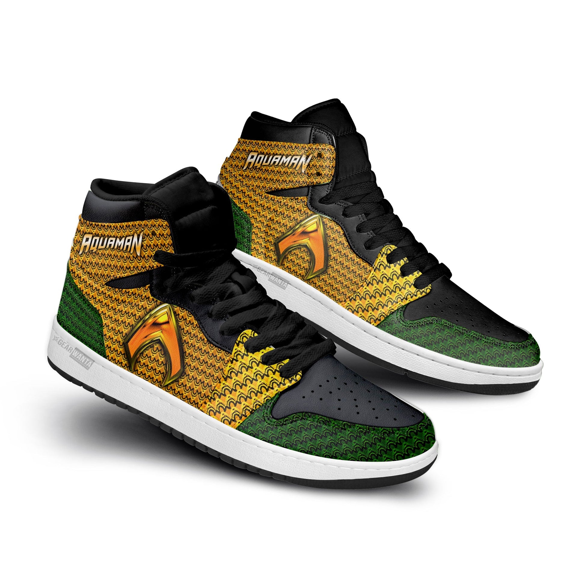 Aquaman Shoes Custom Super Heroes Sneakers-Gear Wanta