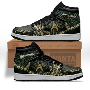 Aquaman Shoes Custom Super Heroes Sneakers-Gear Wanta