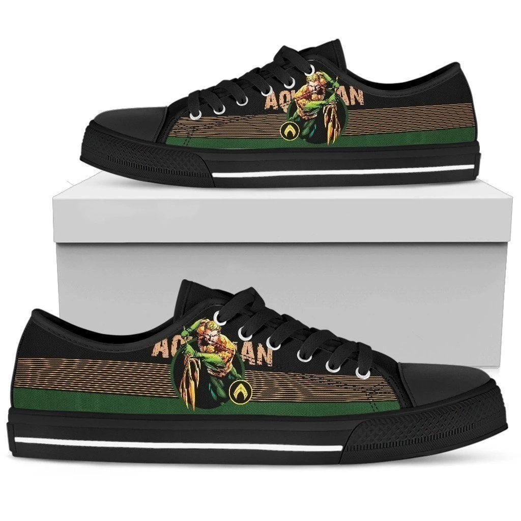 Aquaman Sneakers Low Top For Fans Gift PT11-Gear Wanta