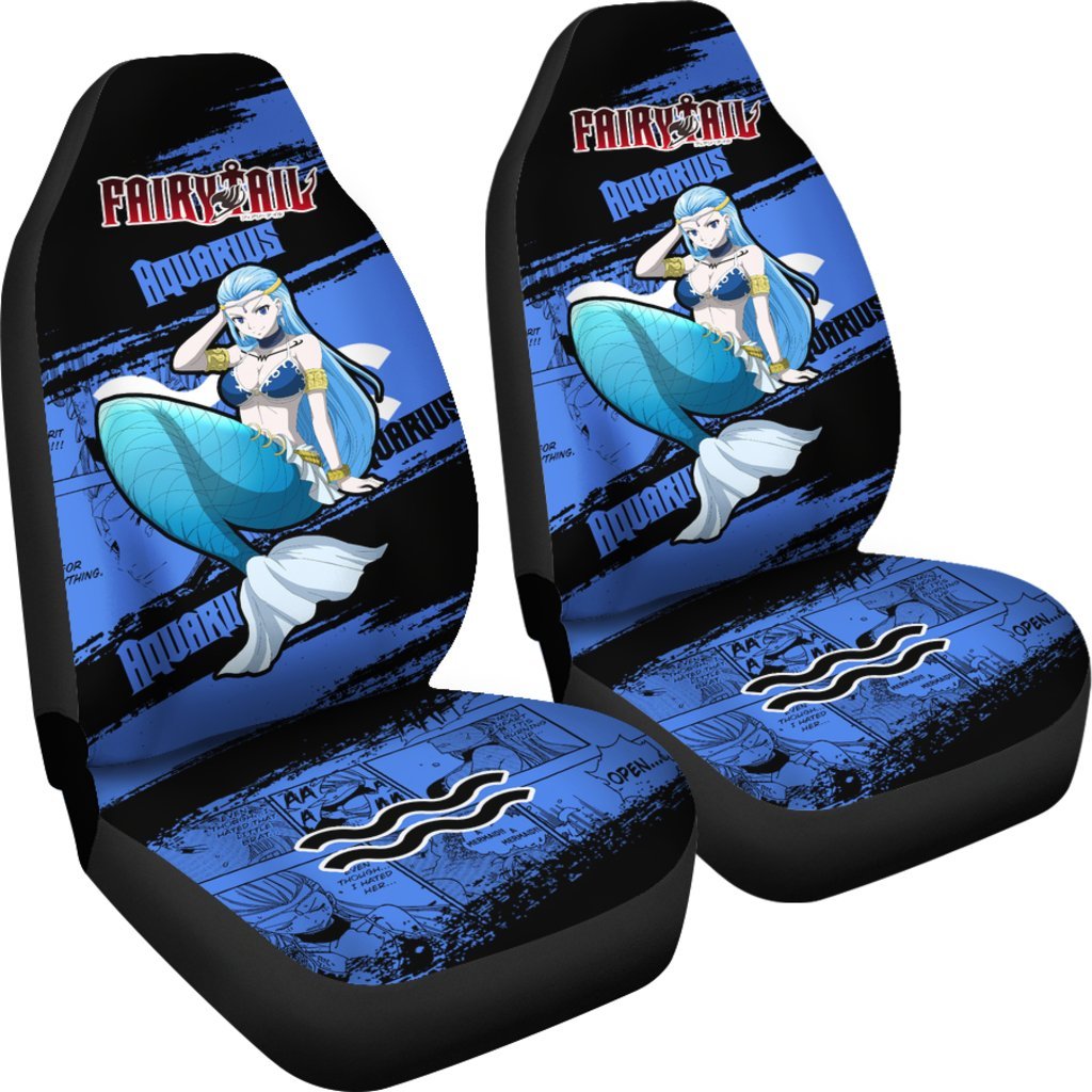 Aquarius Fairy Tail Car Seat Covers Custom Anime Car Accessories-Gear Wanta