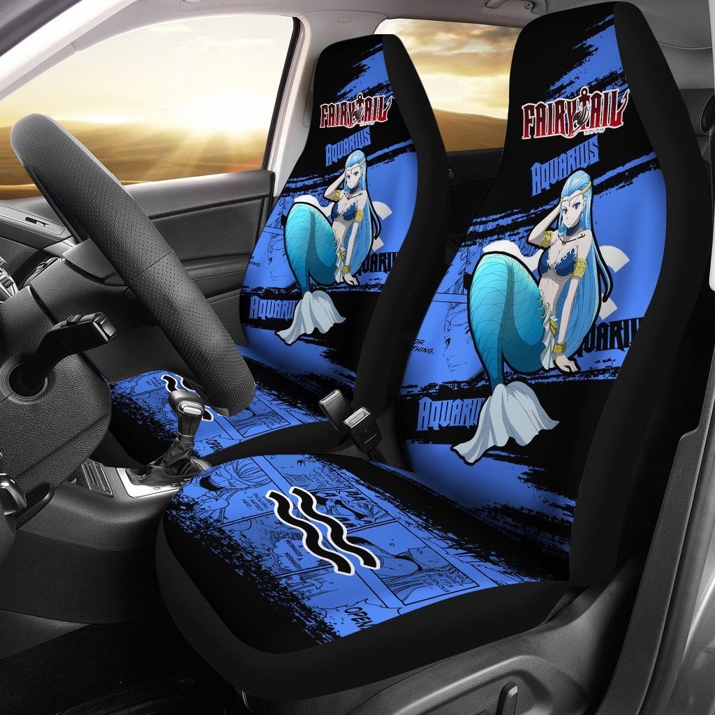 Aquarius Fairy Tail Car Seat Covers Custom Anime Car Accessories-Gear Wanta