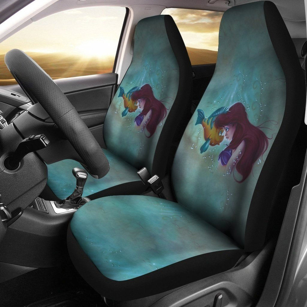 Ariel And Flounder Car Seat Covers Custom Idea HH11-Gear Wanta