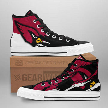 Arizona Cardinals High Top Shoes Custom For Fans-Gear Wanta