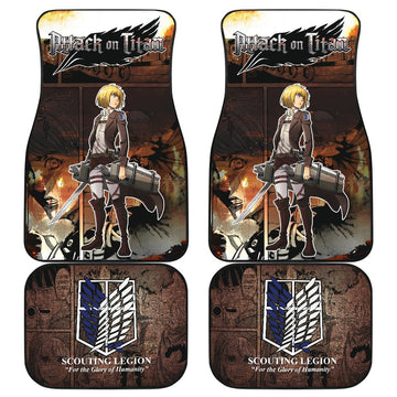 Armin Alert Attack On Titan Car Floor Mats For Best Fan Anime-Gear Wanta