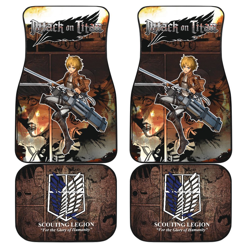 Armin Alert Attack On Titan Car Floor Mats Adore Anime-Gear Wanta