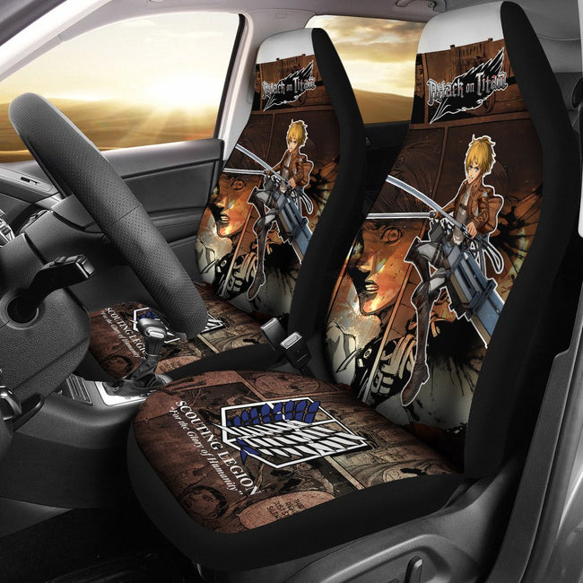 Armin Alert Attack On Titan Car Seat Covers For Best Fan Anime-Gear Wanta