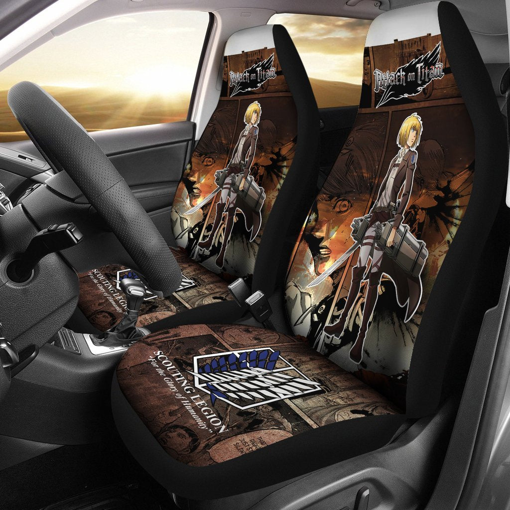 Armin Alert Attack On Titan Car Seat Covers Adore Anime-Gear Wanta