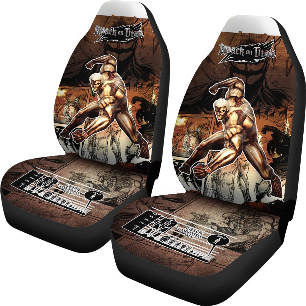 Armored Titan Attack On Titan Car Seat Covers Custom Anime Car Accessories-Gear Wanta