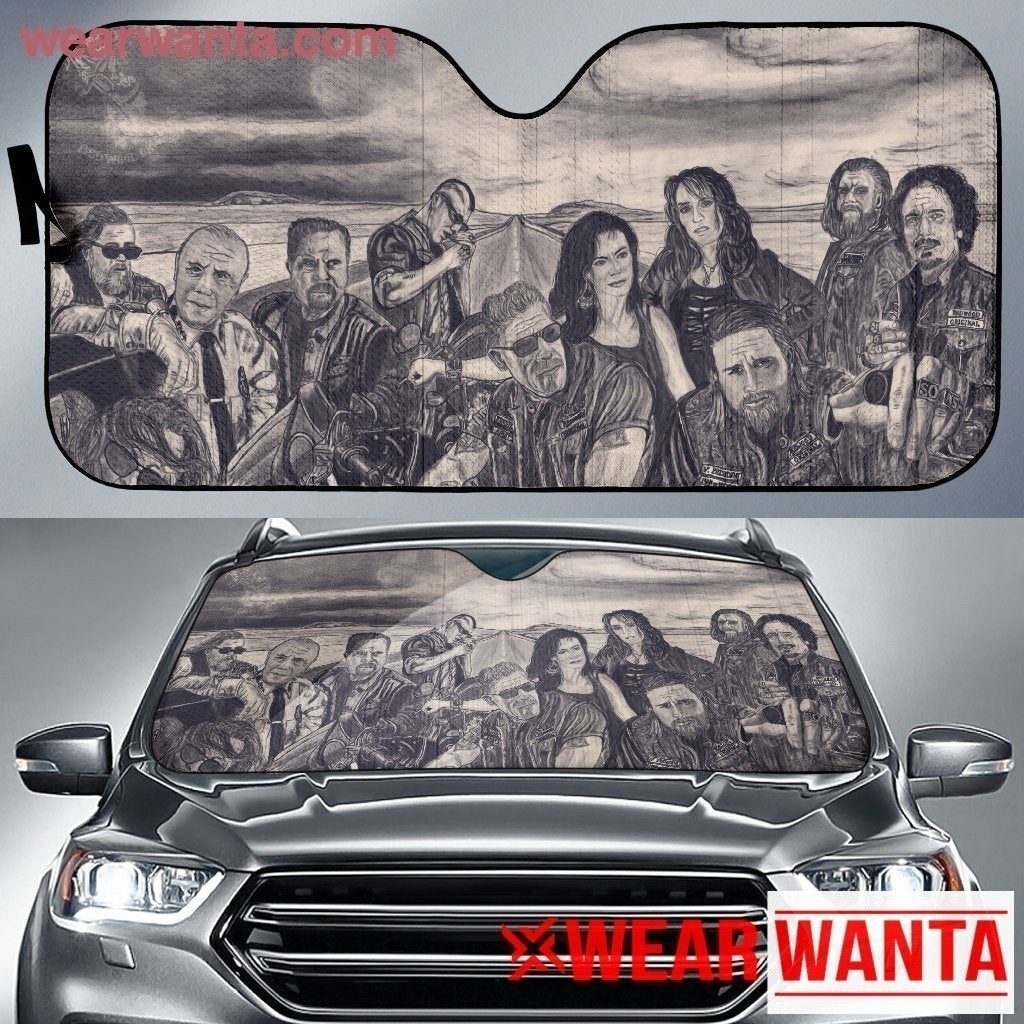 Art Sons Of Anarchy Car Sun Shade-Gear Wanta