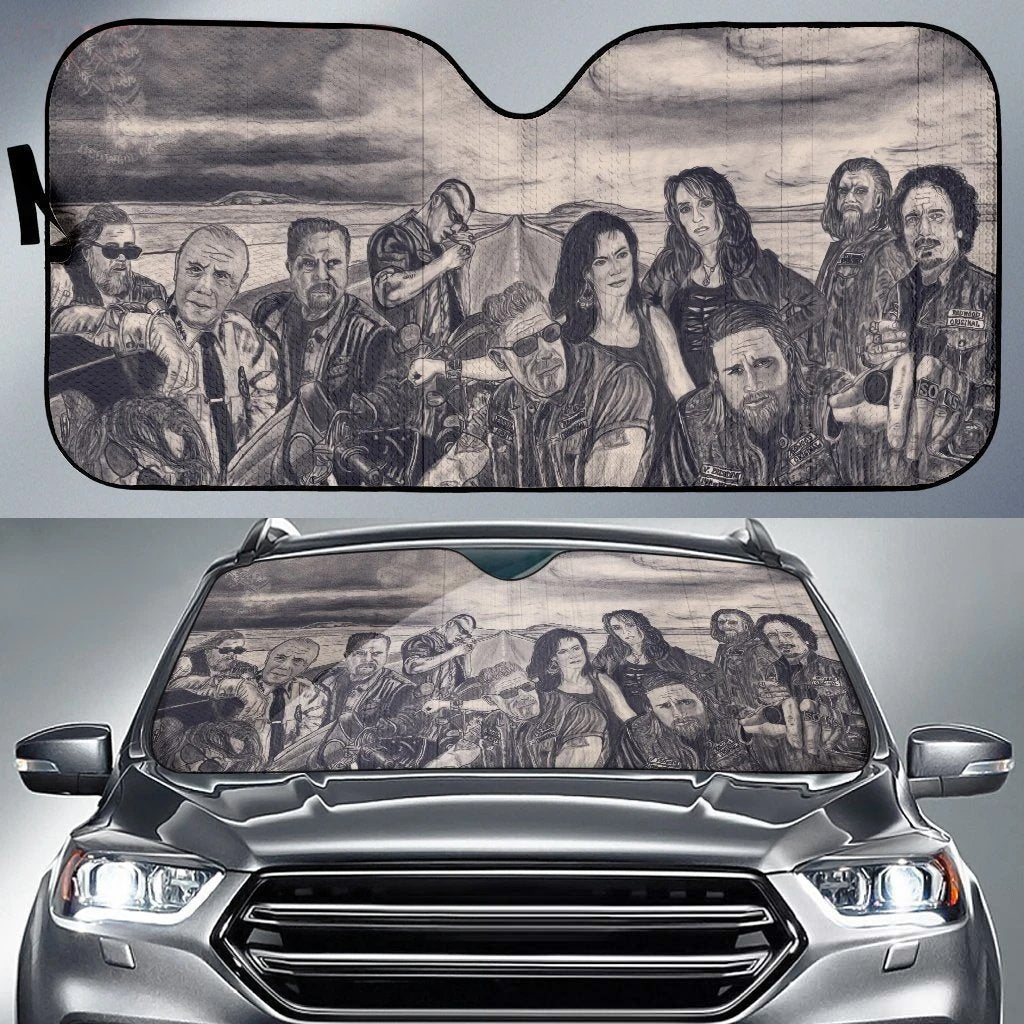 Art Sons Of Anarchy Car Sun Shade-Gear Wanta