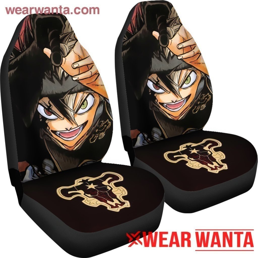 Asta Bull Symbol Black Clover Anime Car Seat Covers NH10-Gear Wanta