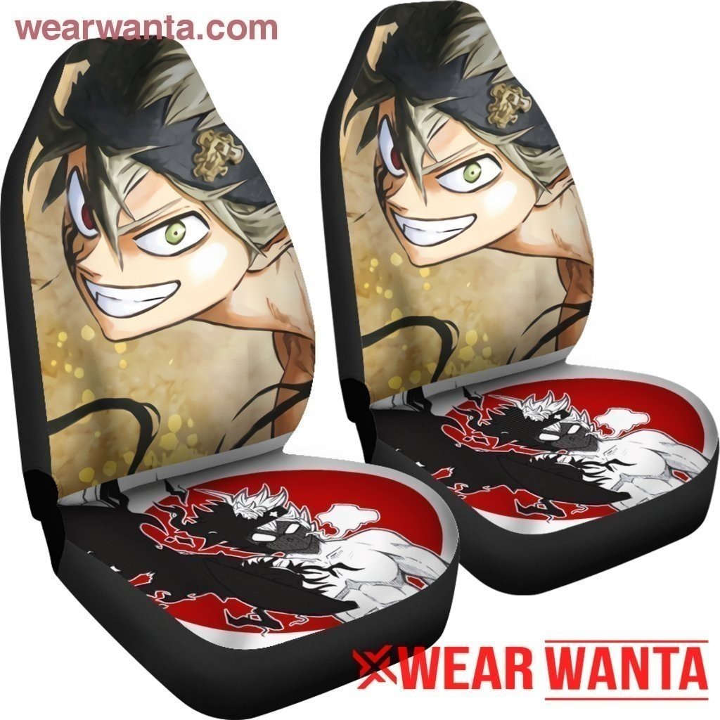 Asta Face Black Clover Anime Car Seat Covers NH10-Gear Wanta