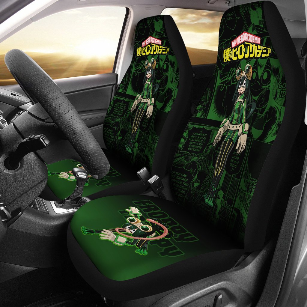 Asui Tsuyu Froppy My Hero Academia Car Seat Covers Anime Mixed Manga-Gear Wanta