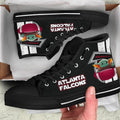 Atlanta Falcons Sneakers Baby Yoda High Top Shoes Mixed-Gear Wanta