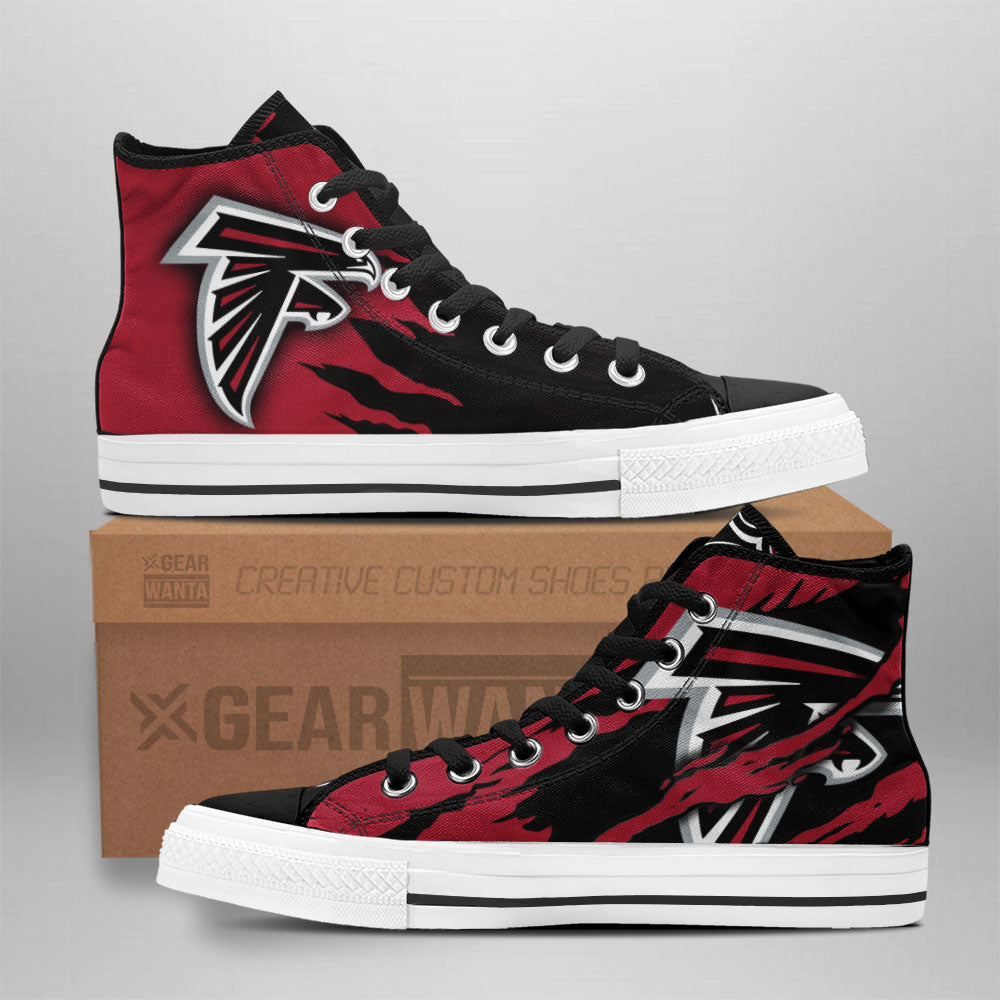 Atlanta Falcons High Top Shoes Custom For Fans-Gear Wanta