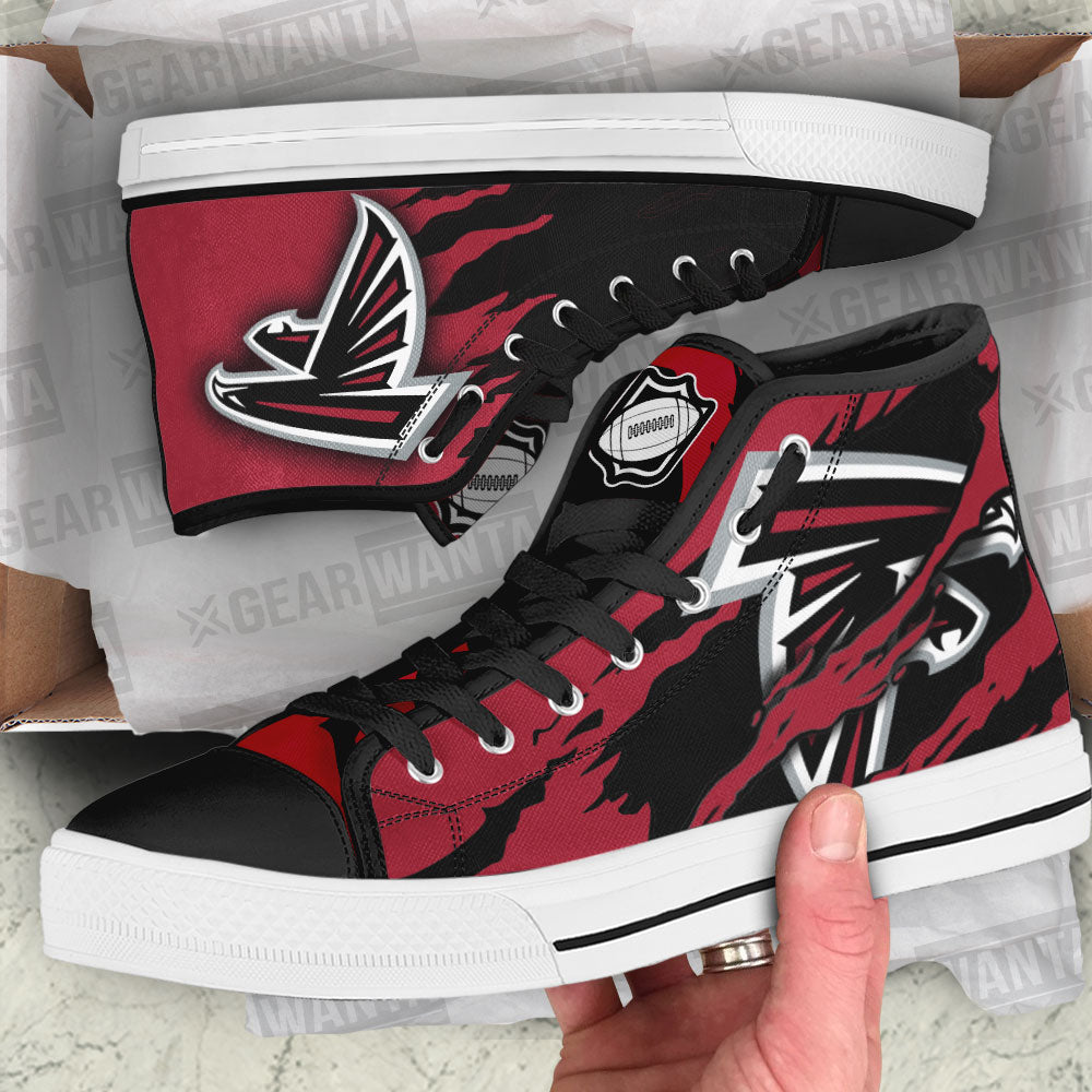 Atlanta Falcons High Top Shoes Custom For Fans-Gear Wanta