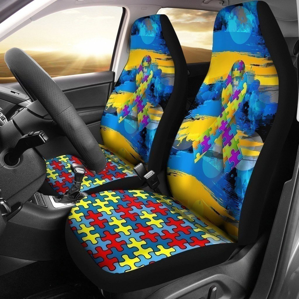 Autism Awareness Car Seat Covers Custom Car Decoration-Gear Wanta