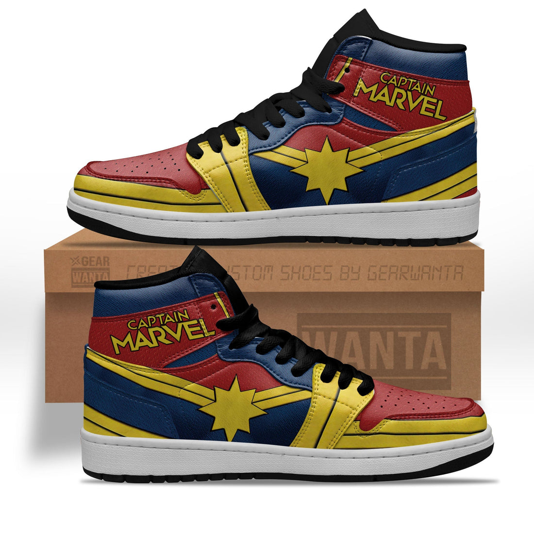 Avenger Captain Marvel Shoes Custom-Gear Wanta