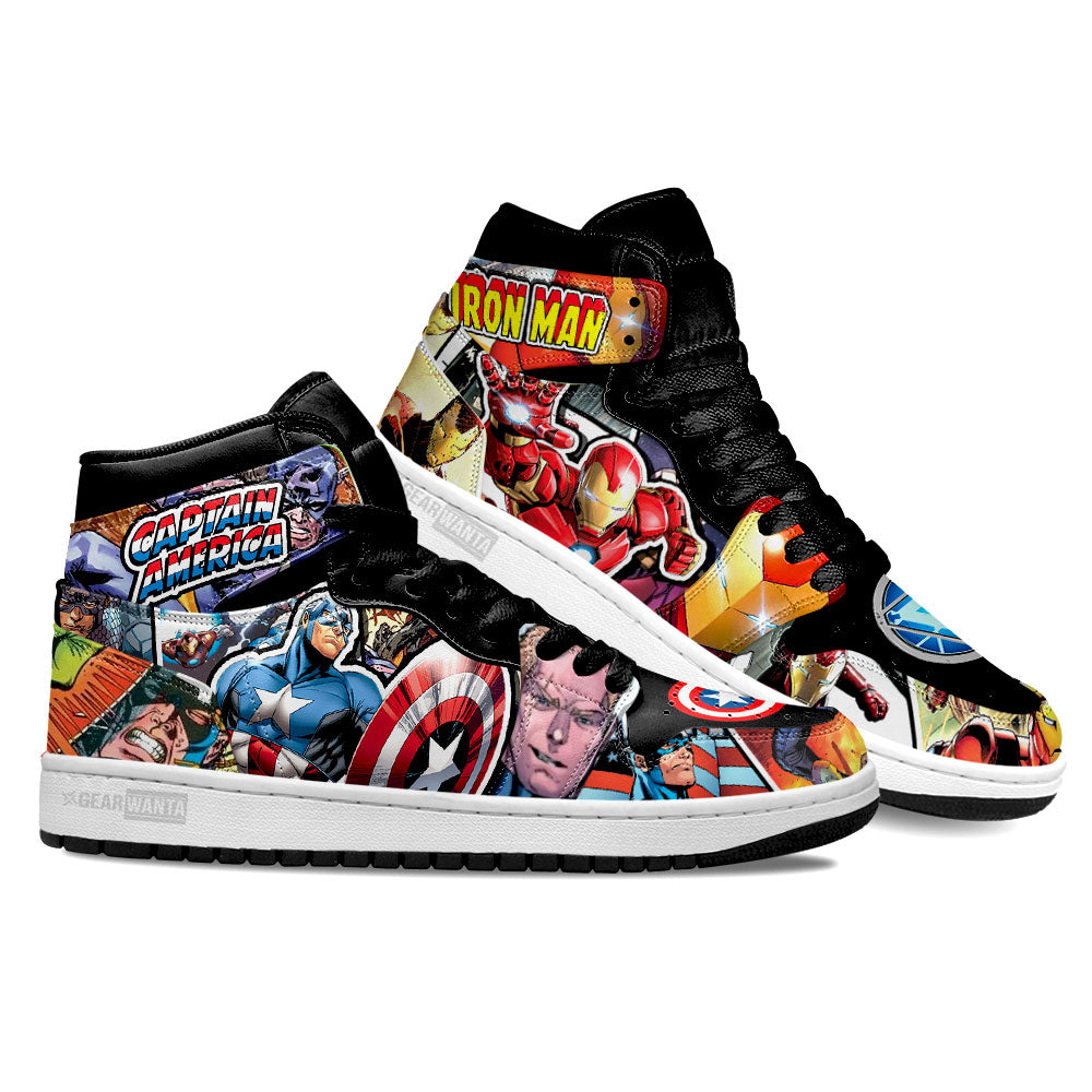 Avenger Ironman x Captain America Shoes Custom-Gear Wanta