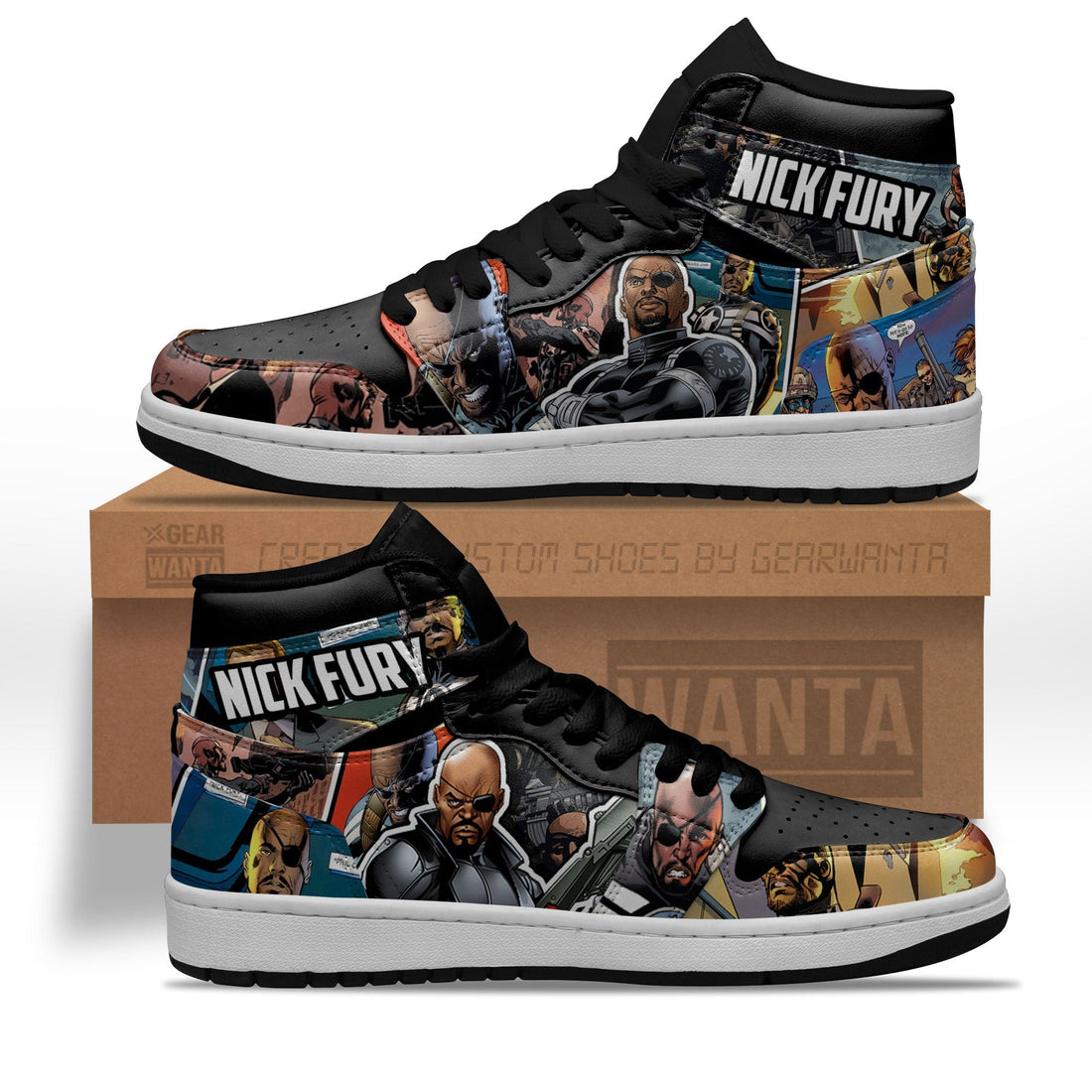 Avenger Nick Furry Shoes Custom-Gear Wanta