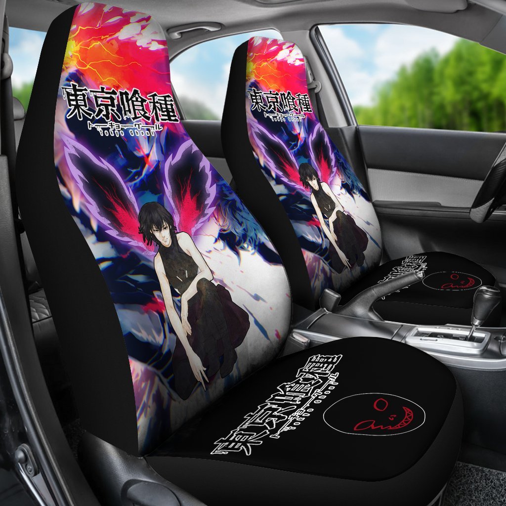 Ayato Kirishima Tokyo Ghoul Car Seat Covers Anime Mixed Manga-Gear Wanta