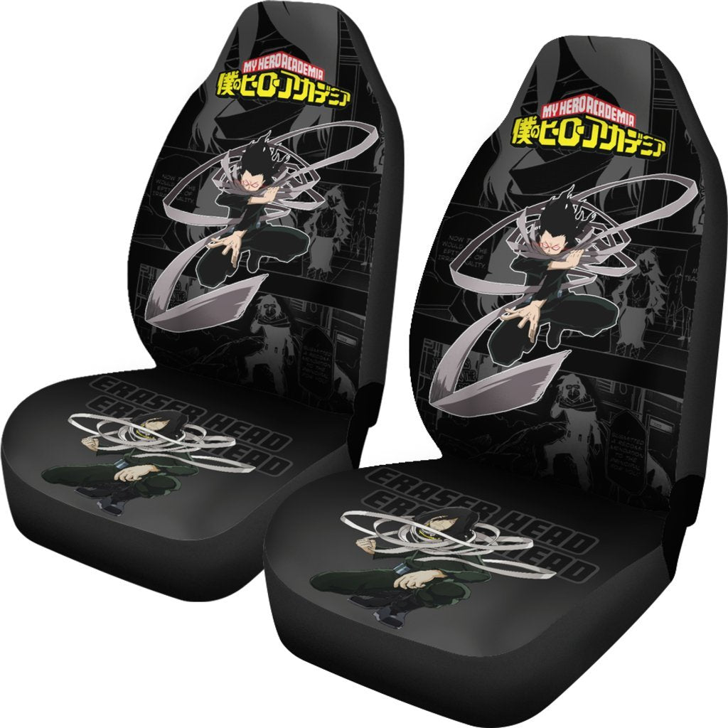 BNHA Shouta Aizawa Car Seat Covers Anime My Hero Academia Car Accessories-Gear Wanta