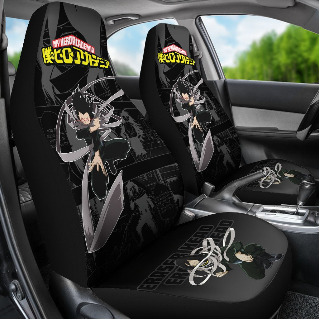 BNHA Shouta Aizawa Car Seat Covers Anime My Hero Academia Car Accessories-Gear Wanta