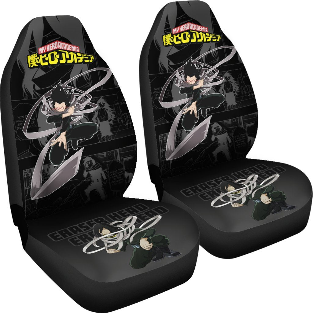 BNHA Shouta Aizawa Car Seat Covers Anime My Hero Academia Car Accessories-Gear Wanta