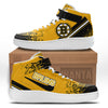 B. Bruins Air Mid Shoes Custom Hockey Sneakers Fans-Gear Wanta