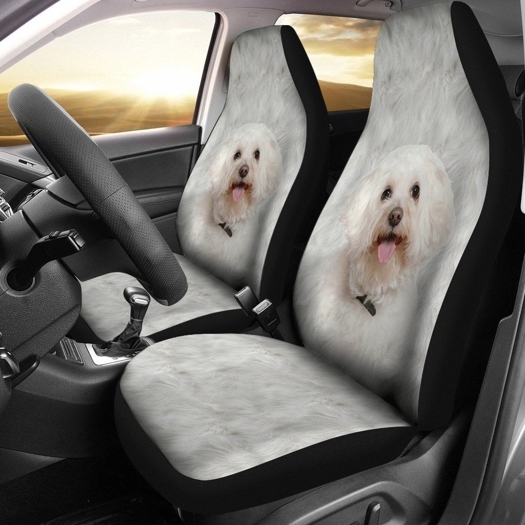 Baby Maltese Dog Car Seat Covers LT03-Gear Wanta