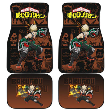 Bakugou Katsuki My Hero Academia Car Floor Mats Manga Mixed Anime Funny-Gear Wanta