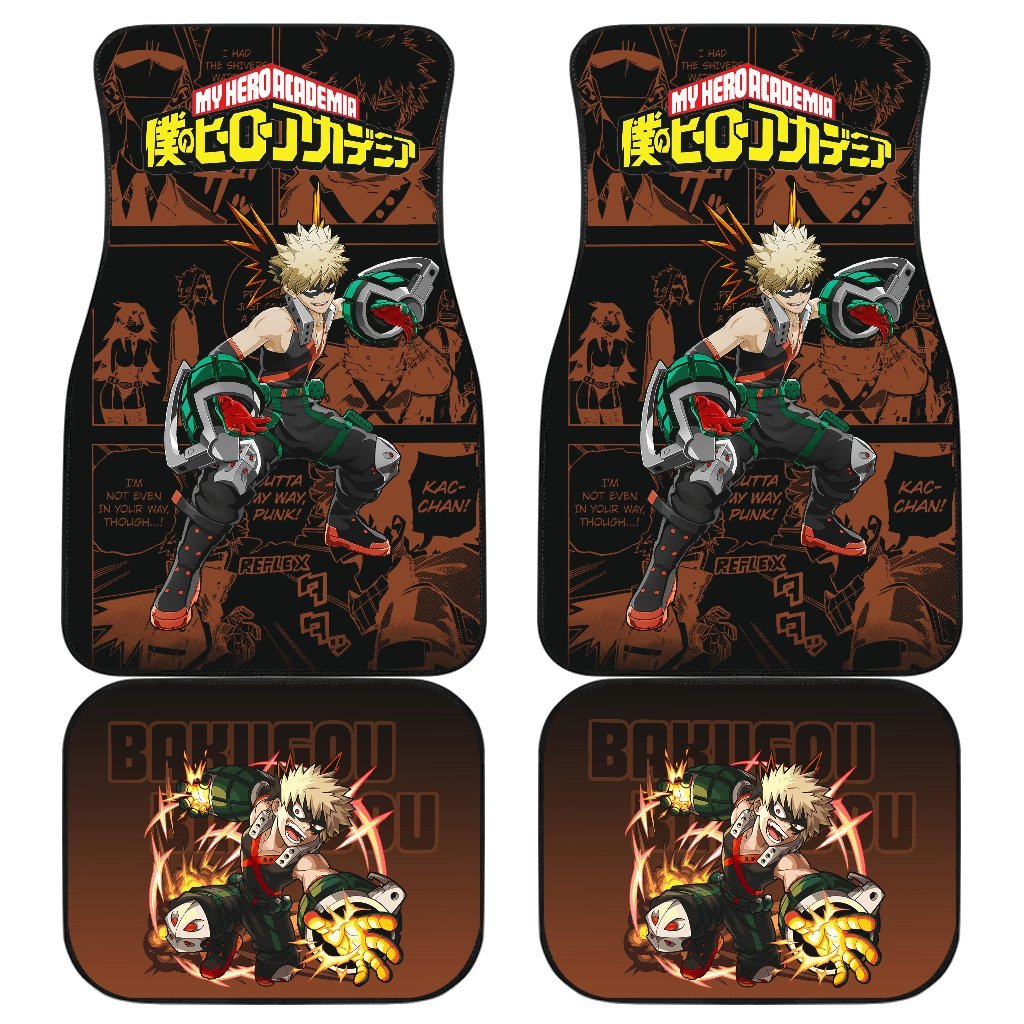 Bakugou Katsuki My Hero Academia Car Floor Mats Manga Mixed Anime MeMes-Gear Wanta