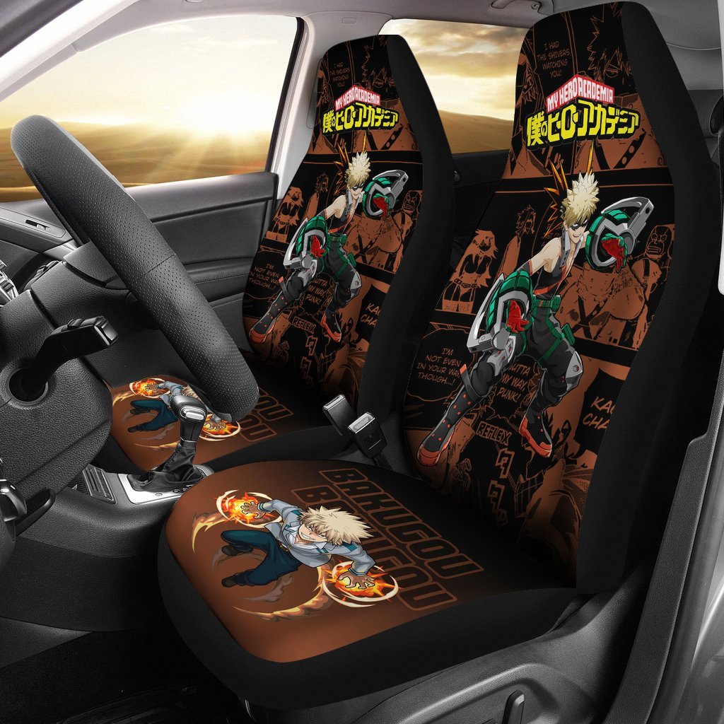 Bakugou Katsuki My Hero Academia Car Seat Covers Anime Mixed Manga Funny-Gear Wanta