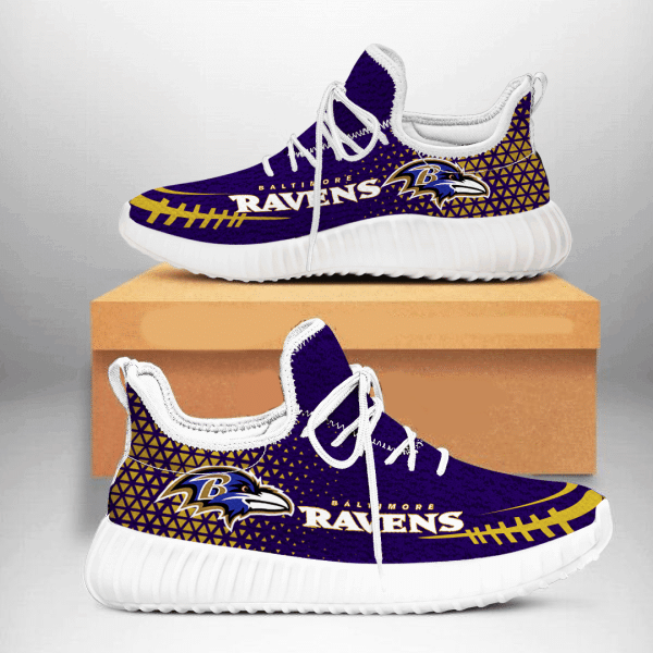 Baltimore Ravens Sneakers Custom Shoes white 5 shoes Fan-Gear Wanta