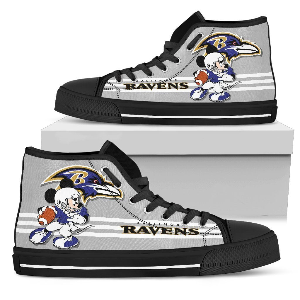 Baltimore Ravens High Top Shoes Custom PT19-Gear Wanta