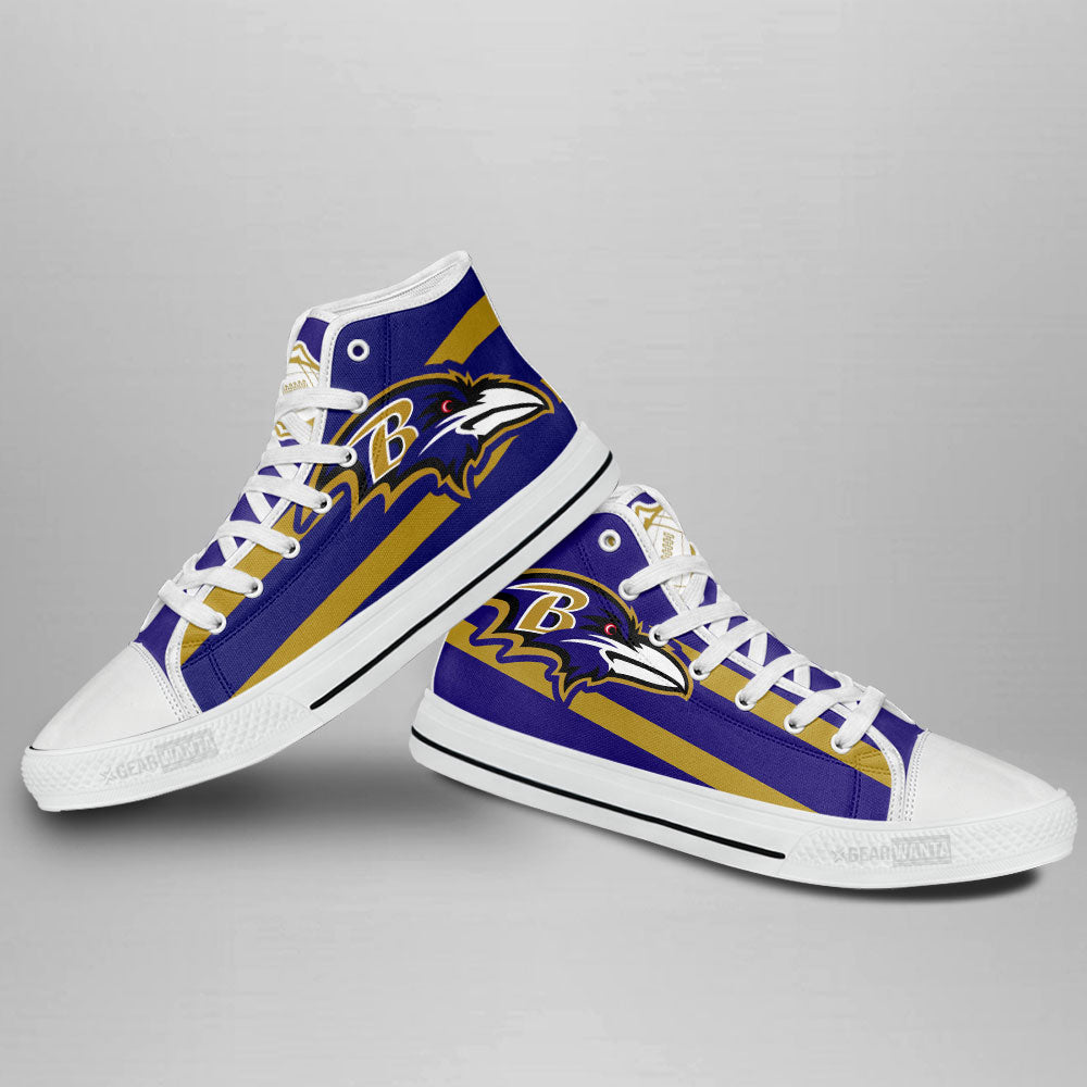 Baltimore Ravens Custom Sneakers For Fans-Gear Wanta