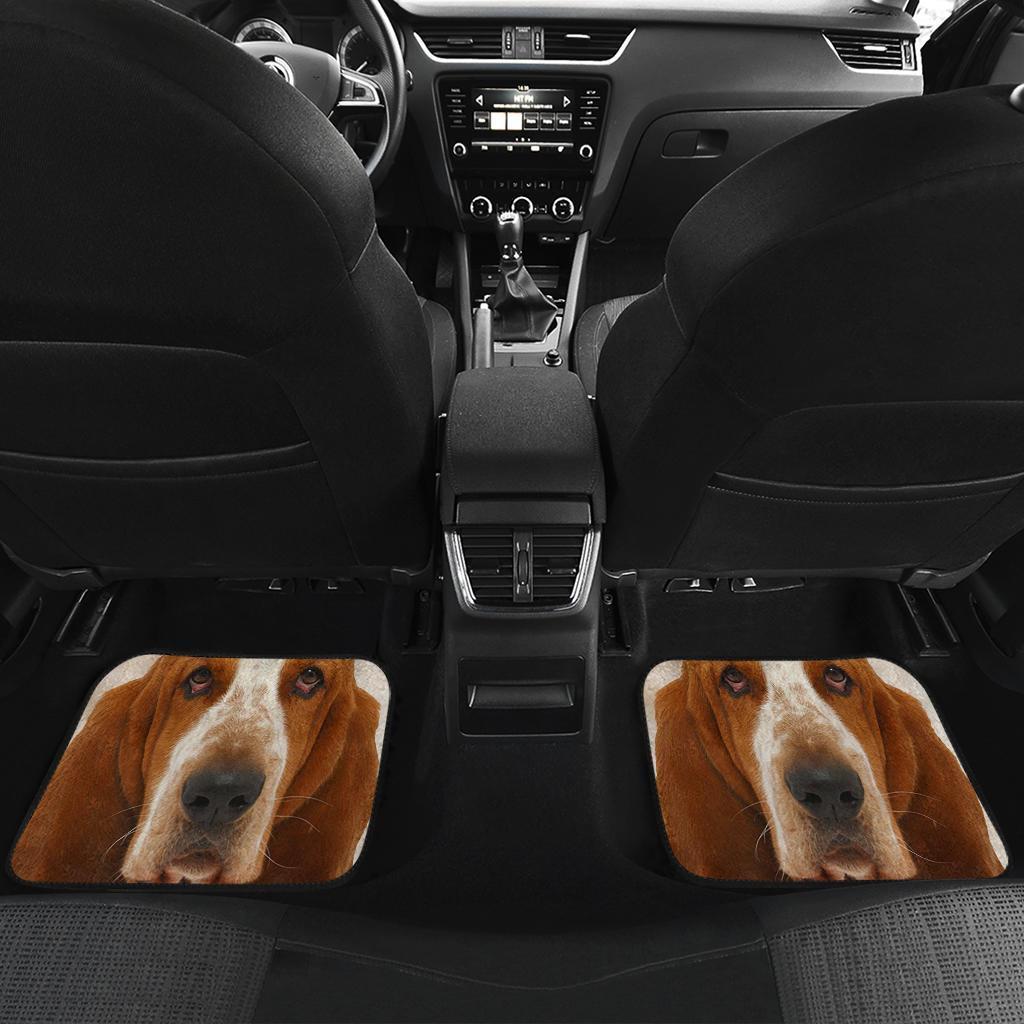 Basset Hound Dog Car Floor Mats Funny Dog Face-Gear Wanta