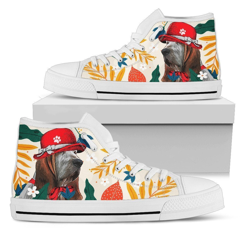 Basset Hound Dog Sneakers Women High Top Shoes Funny-Gear Wanta