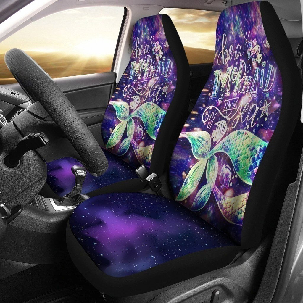 Be A Mermaid Car Seat Covers Custom Car Decoration-Gear Wanta