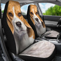 Beagle Car Seat Covers Dog Face Cute-Gear Wanta