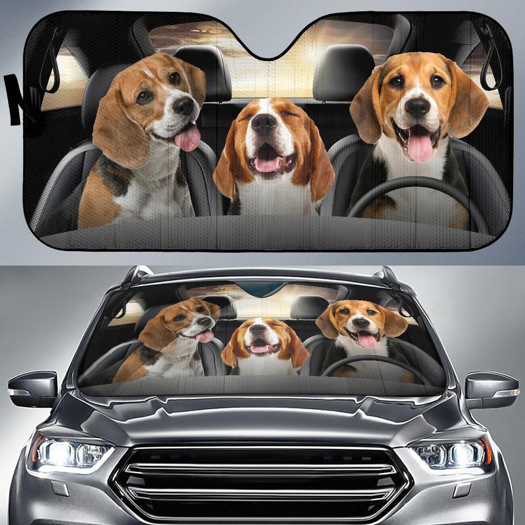 Beagle Dog Car Sun Shade Car Sun Visor Funny-Gear Wanta
