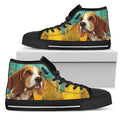 Beagle Dog Sneakers Colorful High Top Shoes-Gear Wanta