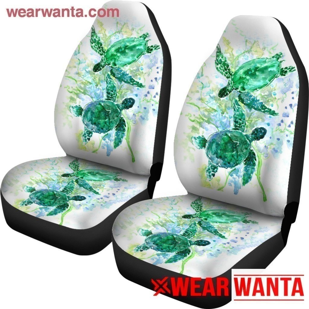 Beautiful Green Turtle Car Seat Covers Set Of 2-Gear Wanta
