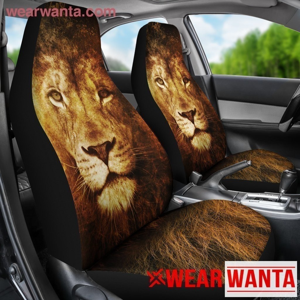 Beautiful Lion Face Car Seat Covers LT03-Gear Wanta